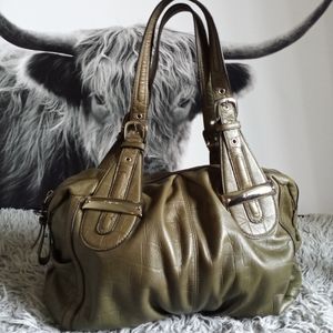 B Makowsky leather handbag